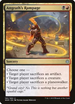 Angrath's Rampage War of the Spark NM Black Red Uncommon MAGIC CARD ABUGames - Image 1