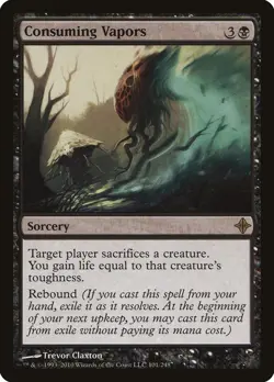 Consuming Vapors Rise of the Eldrazi NM Black Rare MAGIC MTG CARD ABUGames - Image 1