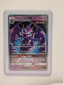 Naganadel GX SM125 Black Star Promo Holo Sun & Moon S&M Pokemon TCG Card NM - Image 1