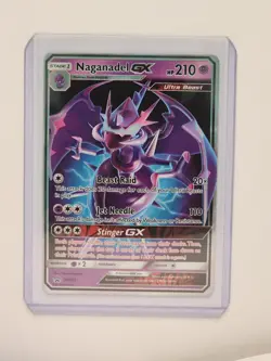 Naganadel GX SM125 Black Star Promo Holo Sun & Moon S&M Pokemon TCG Card NM - Image 3