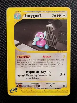 (MP) Porygon2 28/147 2002 Aquapolis Non Holo Rare Pokemon Card - Image 1
