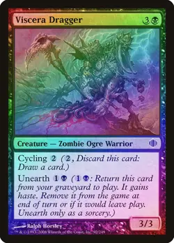 Viscera Dragger FOIL Shards of Alara HEAVILY PLD Black Common MTG CARD ABUGames - Image 1