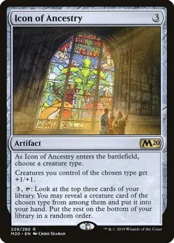 Icon of Ancestry Core Set 2020 / M20 NM Artifact Rare MAGIC MTG CARD ABUGames - Image 1