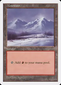 Mountain (A) 5th Edition NM Basic Land MAGIC THE GATHERING MTG CARD ABUGames - Image 1