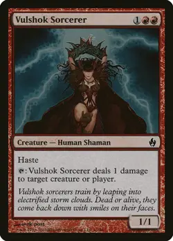 Vulshok Sorcerer FOIL Premium Deck Series: Fire and Lightning NM CARD ABUGames - Image 1