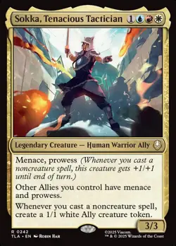 SOKKA, TENACIOUS TACTICIAN Rare Avatar: The Last Airbender NM MTG - Image 1