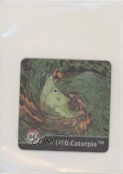 Caterpie Metapod Butterfree Artbox Pokemon Action Flipz Series 1 #04 1999 - Image 1