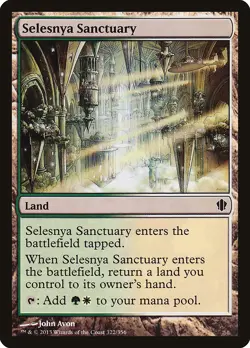 Selesnya Sanctuary Commander 2013 PLD Land Common MAGIC MTG CARD ABUGames - Image 1