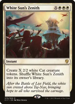 White Sun's Zenith Commander 2017 NM White Rare MAGIC GATHERING CARD ABUGames - Image 1