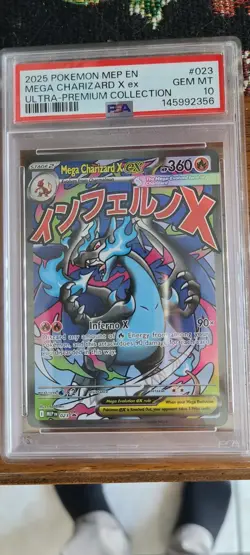PSA 10 MEGA CHARIZARD X EX 023 BLACK STAR PROMO UPC POKEMON 🔥 - Image 1
