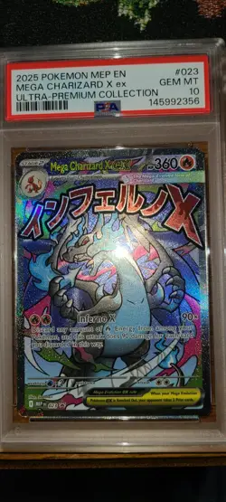 PSA 10 MEGA CHARIZARD X EX 023 BLACK STAR PROMO UPC POKEMON 🔥 - Image 2