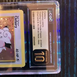 2023 Pokemon Clefairy #013/034 Pristine 10 CGC English Charizard & Ho-Oh ex Holo - Image 2