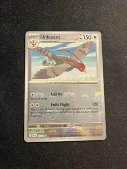 Pokemon Unfezant 073/086 Master Ball Pattern Parallel Black Bolt NM - Image 1