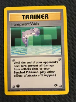 Transparent Walls ~ Weezing~ First Edition~ Pokemon ~ Trainers Gallery - Image 1