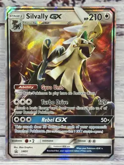 SILVALLY GX SM91 Pokemon Sun & Moon Black Star PROMO Card - Image 1