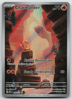Pokemon TCG: Charmander 168/165 Illustration Rare 151 LP - Image 1