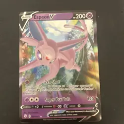 💥 Espeon V 064/203 Holo Rare V Evolving Skies Pokemon Holo TCG 2021 NM 💎 - Image 1