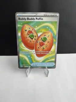 Pokemon TCG Buddy-Buddy Poffin 167/132 Mega Evolutions Secret Rare NM Condition - Image 1