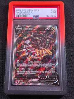 Pokemon Lost Origin Giratina V Alternate Full Art #186/196 PSA 9 SWSH With Guard - Image 1
