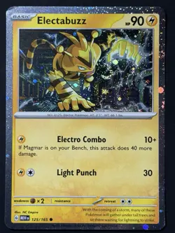 Electabuzz 125/165 Cosmos Holo - SWIRL - Pokemon 151 NM Pokemon TCG - Image 1