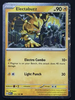Electabuzz 125/165 Cosmos Holo - SWIRL - Pokemon 151 NM Pokemon TCG - Image 4