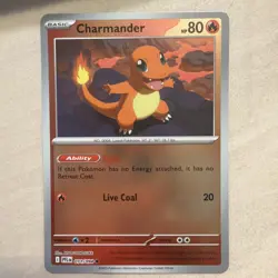 CHARMANDER 011/094 REVERSE HOLO COMMON POKEMON TCG: ME02 - PHANTASMAL FLAMES NM - Image 3