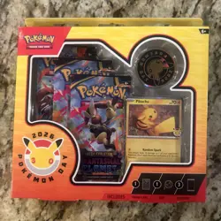 TCG Pikachu 30th Pokemon Day 2026 Mega Evolution Phantasmal Flames 3 Pack Promo - Image 1