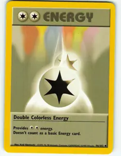 Double Colorless Energy - 96/102 Base Set - Pokemon TCG - 1999 - Image 1