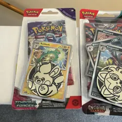 2 x SEALED Pokemon Obsidian Flames Blister Pack + 1 x temperal forces - Image 3