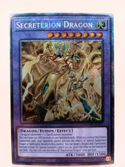 Yu-Gi-Oh! Secreterion Dragon DUAD-EN037 Starlight Rare 1st Edition - Image 1