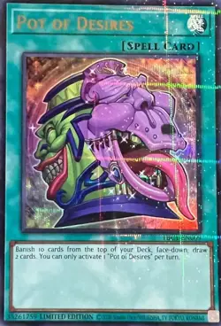 Pot of Desires Yu-Gi-Oh! TBC1-EN009 Ultra Parallel Rare - Image 1