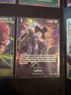 OP09-095 Laffitte : Rare Promo Foil English One Piece TCG Card Alt Art Fast Ship - Image 1