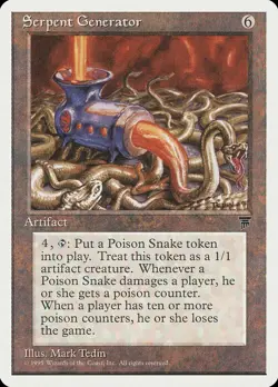 Serpent Generator Chronicles NM Artifact Rare MAGIC GATHERING CARD ABUGames - Image 1
