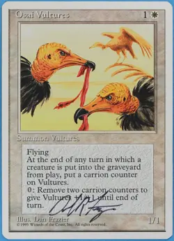 Osai Vultures 4th Edition NM White Uncommon Artist Signed CARD (s2440) ABUGames - Image 1