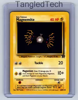 Pokemon Magnemite 60/82 Team Rocket Vintage English Near Mint - Image 1