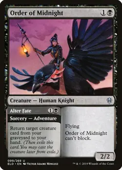 Order of Midnight / Alter Fate FOIL Throne of Eldraine NM Uncommon CARD ABUGames - Image 1