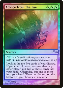 Advice from the Fae FOIL Shadowmoor PLD Blue Uncommon MAGIC MTG CARD ABUGames - Image 1