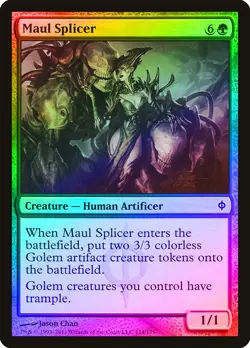 Maul Splicer FOIL New Phyrexia PLD Green Common MAGIC GATHERING CARD ABUGames - Image 1