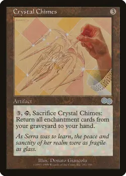 Crystal Chimes Urza's Saga NM Artifact Uncommon MAGIC GATHERING CARD ABUGames - Image 1