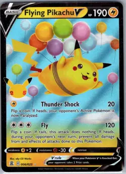 Flying Pikachu V 006/025 Celebrations - Pokemon Card - NM - Image 1