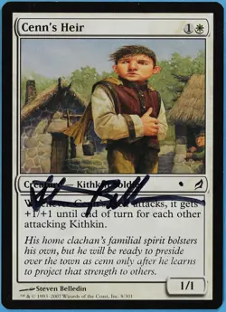 Cenn's Heir Lorwyn NM White Common Artist Signed MAGIC CARD (ID# s2001) ABUGames - Image 1