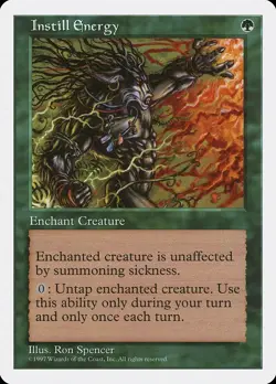 Instill Energy 5th Edition NM Green Uncommon MAGIC THE GATHERING CARD ABUGames - Image 1