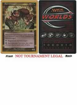 Spiritmonger (Jan Tomcani - 2001) World Championship NM Rare CARD ABUGames - Image 1