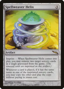 Spellweaver Helix Mirrodin HEAVILY PLD Artifact Rare MAGIC MTG CARD ABUGames - Image 1