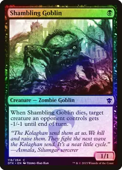 Shambling Goblin FOIL Dragons of Tarkir PLD Black Common MAGIC CARD ABUGames - Image 1