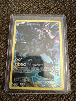 Pokemon Zekrom Full Art Promo Holo XY76 XY 120 HP Slash Voltage Storm Card - Image 2