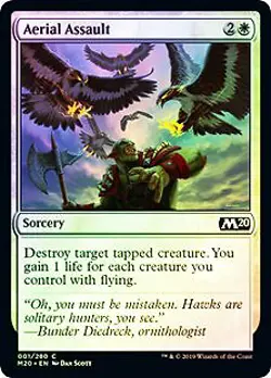 Aerial Assault FOIL Core Set 2020 / M20 NM White Common MAGIC MTG CARD ABUGames - Image 1