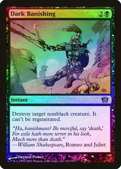 Dark Banishing FOIL 8th Edition PLD Black Common MAGIC MTG CARD ABUGames - Image 1