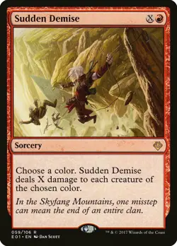 Sudden Demise Archenemy: Nicol Bolas NM Red Rare MAGIC GATHERING CARD ABUGames - Image 1