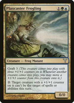 Plaxcaster Frogling Dissension PLD Blue Green Uncommon MAGIC CARD ABUGames - Image 1